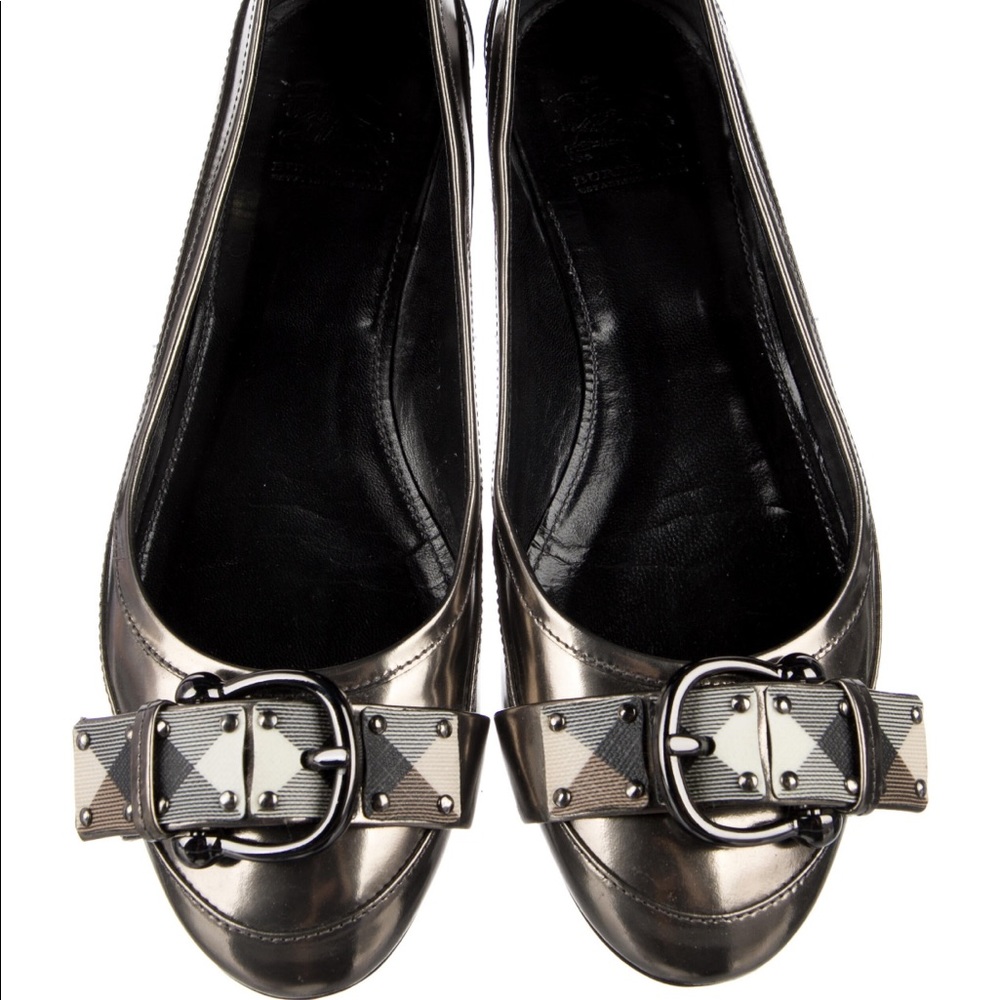 Burberry Beautiful Leather Women’s Size 8.5 Ballet Flats